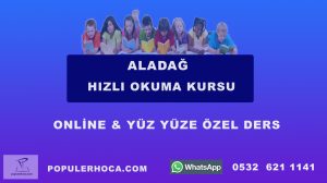 hızlı okuma kursu aladağ