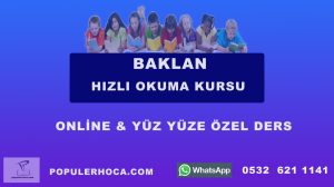 hızlı okuma kursu baklan