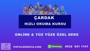 hızlı okuma kursu çardak