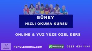 hızlı okuma kursu güney