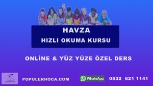 hızlı okuma kursu havza