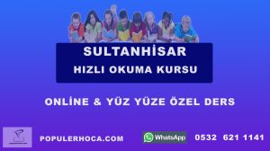 hızlı okuma kursu sultanhisar